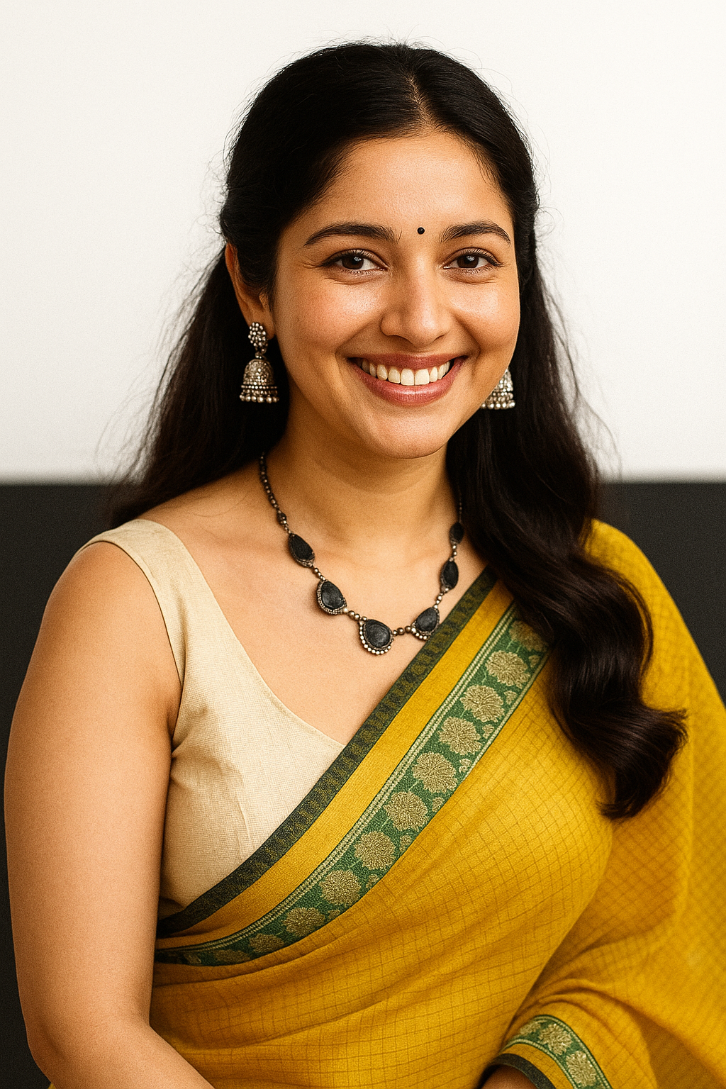 💛 Handcrafted Jaipur Block Print Kota Doriya Cotton Saree